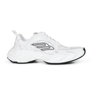 BALENCIAGA | White cowskin and polyester Monday Shoe sneakers | Women