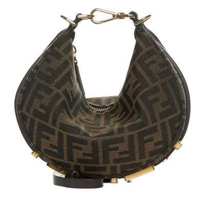 FENDI | Fendigraphy Mini Bag in Brown FF Jacquard Fabric | Women