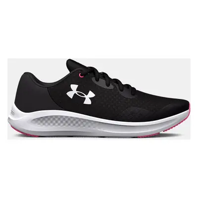 Girls' Grade School  Under Armour  Charged Pursuit 3 Running Shoes Black / Jet Gray / White 5