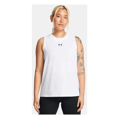 Women's  Under Armour  Rival Muscle Tank White / Black M