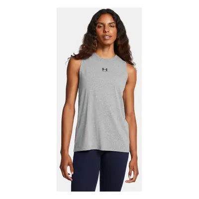 Women's  Under Armour  Rival Muscle Tank Castlerock / Black M