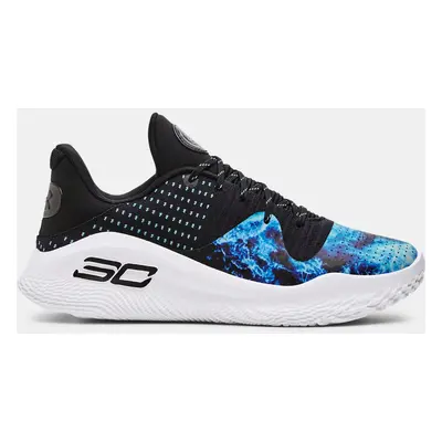 Unisex Curry 4 Low FloTro Bruce Lee 'Dark Water' Basketball Shoes Black / Sky Blue / Black 9.5