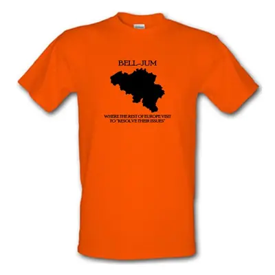 Bell-Jum Where the rest of Europe visit to resolve their issues male t-shirt.