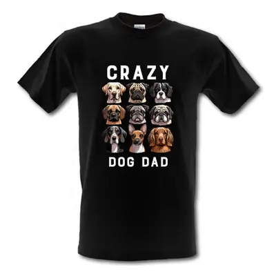 Crazy Dog Dad male t-shirt.