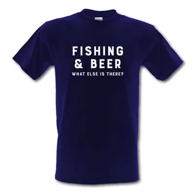 Fishing and Beer What else is there? male t-shirt.