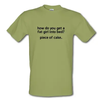 How Do You Get A Fat Girl In To Bed? male t-shirt.