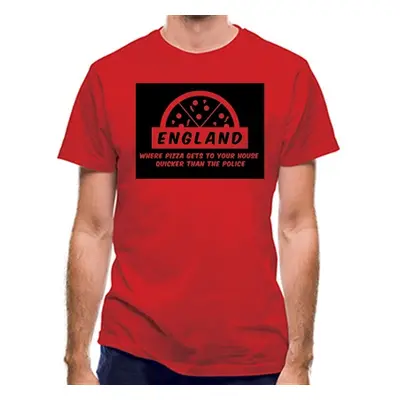 England Where Pizza Gets To Your House Quicker Than The Police classic fit.