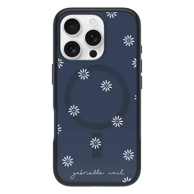 IPhone 16 Pro Case | Symmetry Series Clear for MagSafe Gabrielle Neil Collection Indigo Daisies