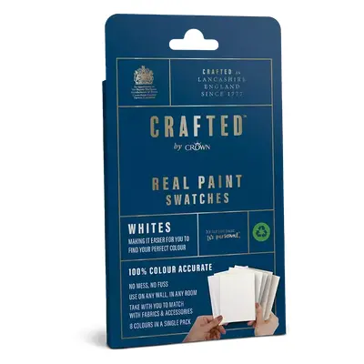 Crafted by Crown Real Paint Swatches Flat Matt Emulsion, Pinks, Swatches for the Flat Matt Range