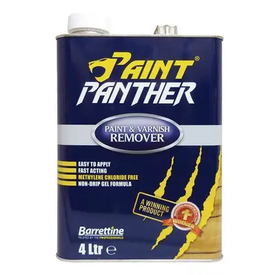 Paint Panther Paint and Varnish Remover 4L, Removers, Barrettine, Garden Furniture Remover, Door