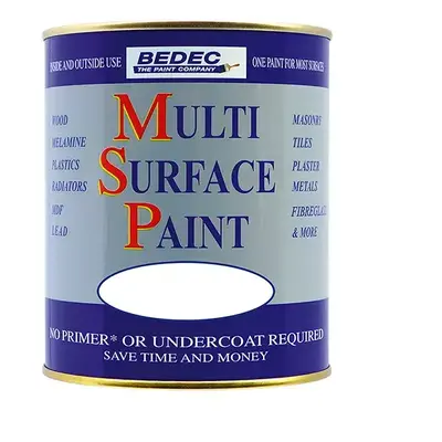 Bedec MSP Multi Surface Paint, Black Matt 2.5L, Interior and Exterior Paint, Garden Furniture Pa