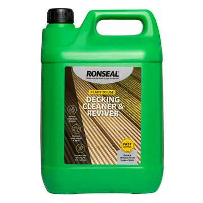 Ronseal Decking Cleaner and Reviver 5L, Cleaners, Decking Cleaner