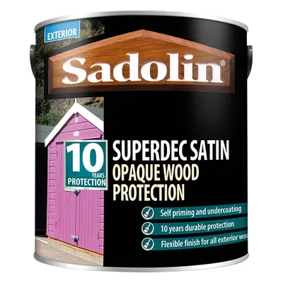 Sadolin Superdec Opaque Wood Protection, Bleached Oak - A7511J 5L, Paints, Cladding Coatings, Su