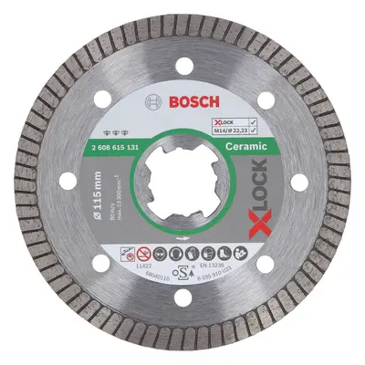 Bosch X Lock Best Extraclean Turbo Diamond Disc for Ceramics