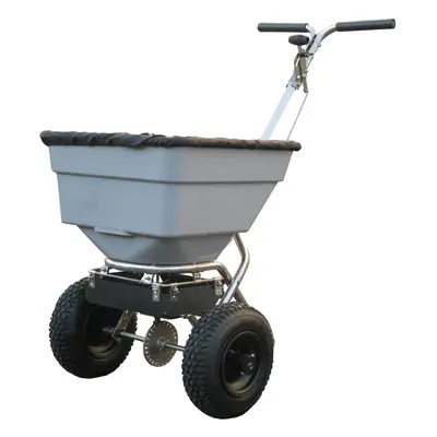 Handy THSS100 Stainless Steel Push Feed, Grass and Salt Broadcast Spreader