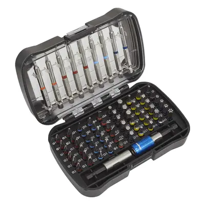 Siegen S01038 71 Piece Colour Coded S2 Steel Screwdriver Bit Set
