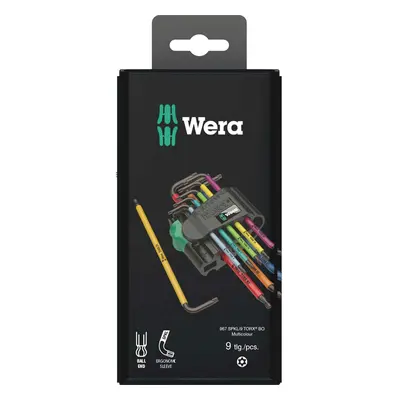 Wera 9 Piece Colour Coded Ball End Torx Key Set