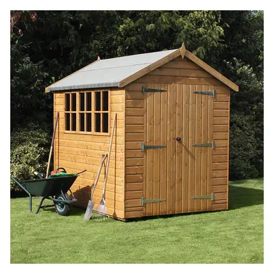 12' x 6' Traditional Heavy Duty Shiplap Apex Wooden Garden Shed (3.66m x 1.83m)