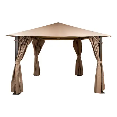 10' x 10' Glendale Venice Mocha Heavy Duty Square Garden Gazebo (3m x 3m)