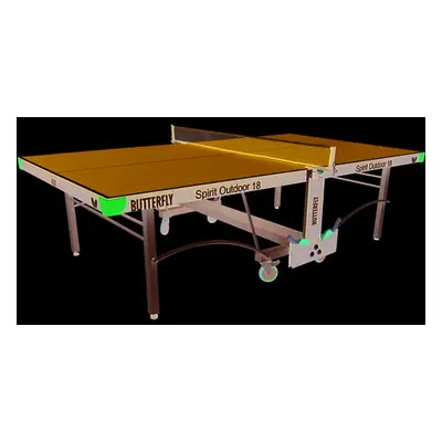 Butterfly Spirit 18 Outdoor Rollaway Table Tennis Table