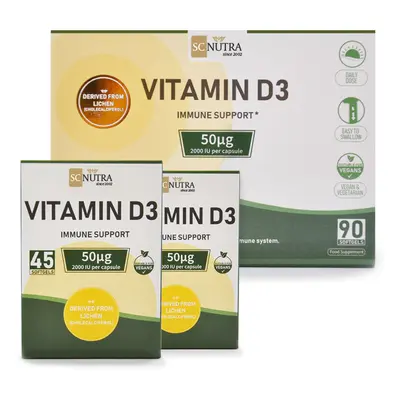 Vegan Vitamin D3 90 Softgels 2000IU