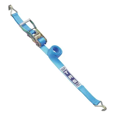 TRS 2 inch Wide 78 inch Long Heavy Duty Tie Down Strap - Solid Hook, Blue