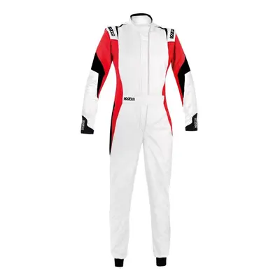 Sparco Competition Lady Race Suit - 46, White / Red / Black