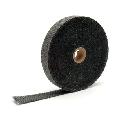 Design Engineering Exhaust Wrap - Black 1 Inch Wide - 50 Feet Roll, Black