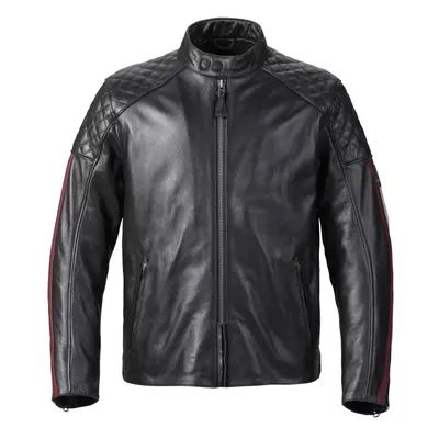 Triumph Braddan Sport Leather Motorcycle Jacket Black Red | Triumph Motorcycle Clothing