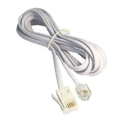 10m BT to RJ11 4 Wire Crossover Modem Cable