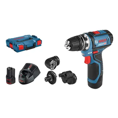 Bosch GSR 12V-15 Drill Driver with GFA12 Accessory Set & 2 x 12V 2.0Ah Li-ion Batteries BSHGSRGF