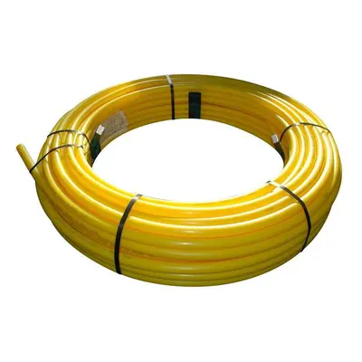 Gas Pipe MDPE Coil 25mm x 100m - Yellow Drainage Superstore