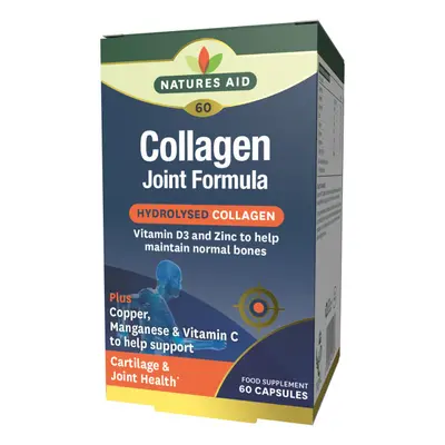 Natures Aid Collagen Joint Formula with Vitamin D3 & Zinc, plus Copper, Manganese & Vitamin C 60