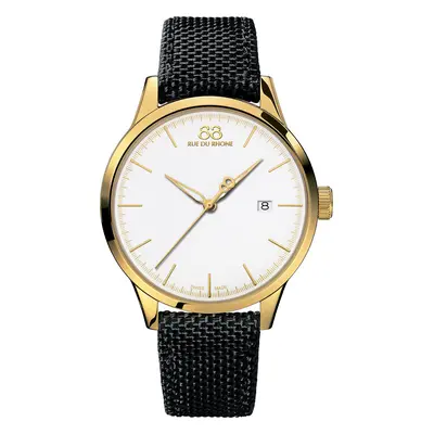 88 Rue Du Rhone Watch Rive 41mm Mens D - Cream