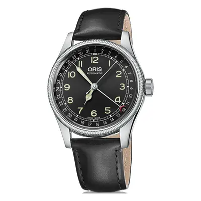 Oris Watch Big Crown Original Pointer Date Leather - Black