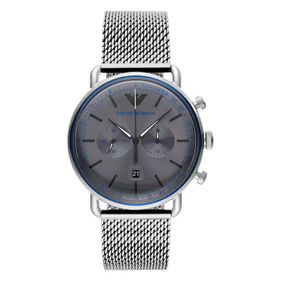 Emporio Armani Watch Aviator Men D - Grey
