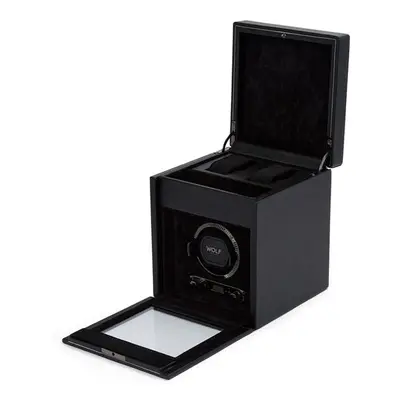 WOLF Watch Winder British Racing Black Single Storage