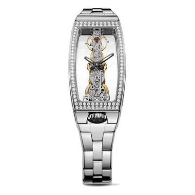 Corum Watch Goldem Bridge Miss White Gold Diamonds - Black