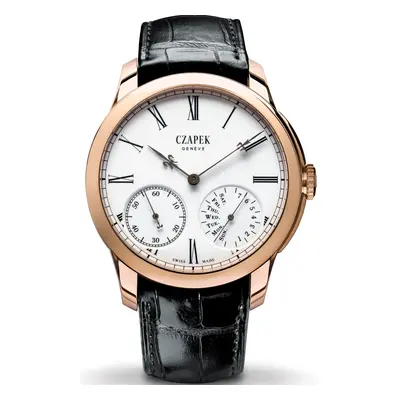 Czapek Watch Quai des Bergues Guilloche Ricochet Gold No.33bis Limited Edition - White