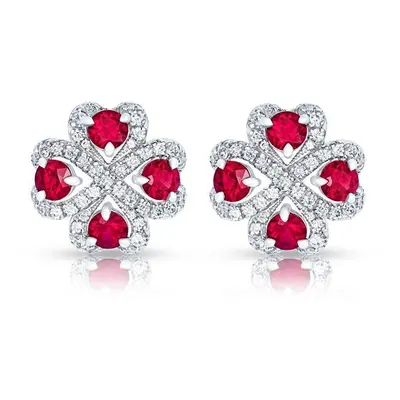 Faberge Imperial Quadrille Ruby Earrings