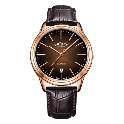 Rotary Watch Cambridge Rose Gold PVD Mens