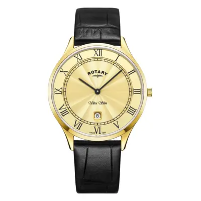 Rotary Watch Ultra Slim Mens - Gold