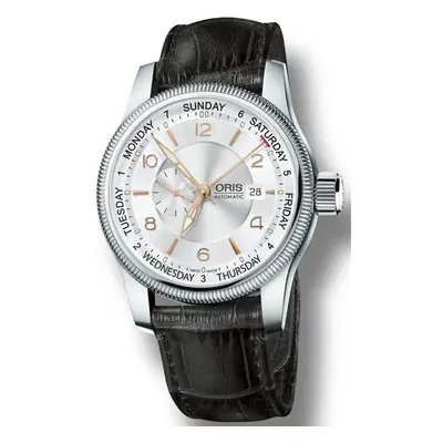 Oris Big Crown Small Second Pointer Day Leather D - Silver