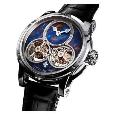 Louis Moinet Watch Sideralis White Gold Limited Edition - Blue