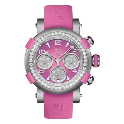 RJ Watches ARRAW Marine Titanium Pink Diamonds 42mm D - Pink