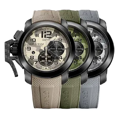 Graham Watch Chronofighter Oversize Black Arrow Set Of 3 Farenheit - Black