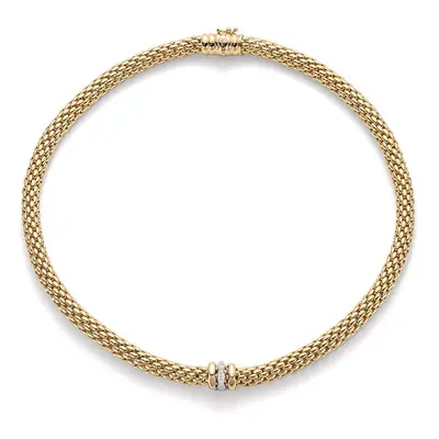 Fope Flex'It Love Nest 18ct Yellow Gold Diamond Necklace