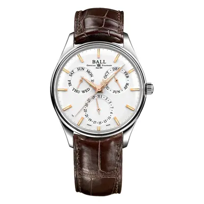 Ball Watch Company Trainmaster Annual Calendar D - White