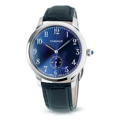 Faberge Agathon Small Seconds White Gold and Blue Dial - Blue