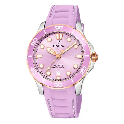 Festina Watch Three Hands Date Ladies - Pink